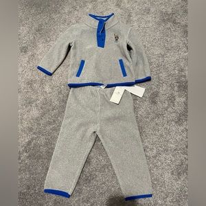 Baby Boys Polo Bear Fleece Pullover & Pants Set
